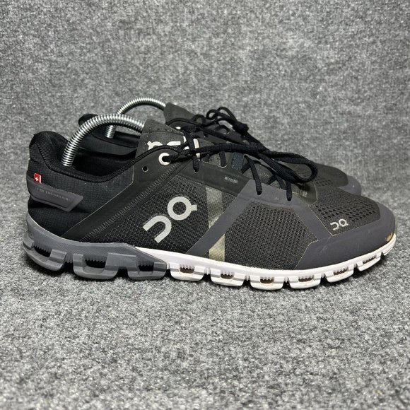 On Running Other - On Cloud Cloudflow Running Shoes Mens Size 10 Black Gray Athletic Sneakers *